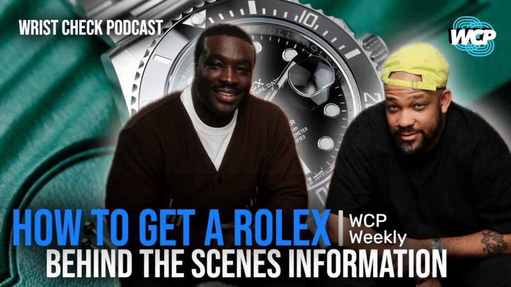 Perri and Rashawn recording Wrist Check Podcast, discussing insider Rolex tips
